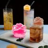 1pc Rose Big Ice Ball Whiskey Ice Mold Ice Tray Round Ice Cube Silicone Mold Net Red Bartender Tool Box Ice Making