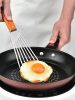 1pc Stainless Steel Frying Shovel For Egg Steak Fish Slice; Non-slip Frying Spatula; Leaky Shovel; Cookware; Kitchen Supplies