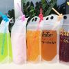 30pcs Reusable Juice Bags; Clear Drink Pouches Bags; 500ml/16.9oz; Disposable Plastic Zipper Juice Bags; Smoothie Drinks Container Bags