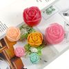 1pc Rose Big Ice Ball Whiskey Ice Mold Ice Tray Round Ice Cube Silicone Mold Net Red Bartender Tool Box Ice Making