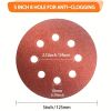 60pcs 5 Inch 8 Hole Hook And Loop Sanding Disc; 60 120 180 240 400 600 Grits Sand Paper For Random Orbital Sander; Sandpaper