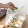 1pc Stainless Steel Kitchen Garbage Rack Trash Bag Rag Holder Foldable Storage Rack Plastic Bag Shelf For Countertop Bathroom Bedroom