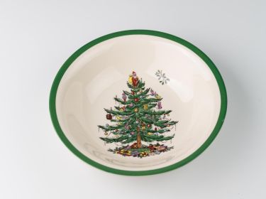 Christmas Tree Tableware European-style Small Luxury Household Ceramic Plate Western Dinner Plate (Option: 8inch salad bowl and soup bow)