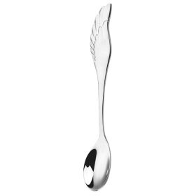 304 Stainless Steel Coffee Spoon Creative Net Red Wings Spoon Ice Cream Spoon Dessert Spoon Fork Spoon Spoon Gift Tableware (Option: A)