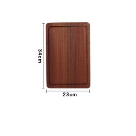 Wooden Steak Wooden Plate Pizza Board Western Food (Option: No sauce slot-34x23x2)