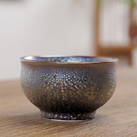 Colorful Black Gold Kiln Variation Tianmu Glazed Ceramic Tea Cup (Option: 7tyle)