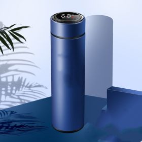 Personal Special Water Private Custom-made Gift Thermos Cup Creative Printing Photo Logo (Option: Blue-Digital display-500ml)