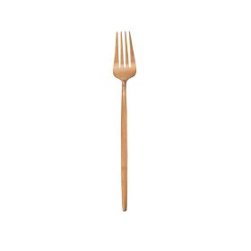 Matte Rose Gold Western Tableware Coffee Stirring Spoon (Option: Gold-Main fork)