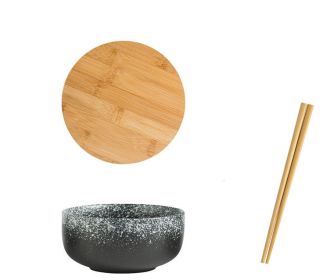 Creative Japanese Student Ceramic Soup Bowl Tableware (Option: Twelfth lunar month-6.5inch Chopsticks cover)