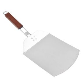 Stainless Steel Kitchen Supplies Baking Scraper Pizza Shovel Folding (Option: Pizza spatula)