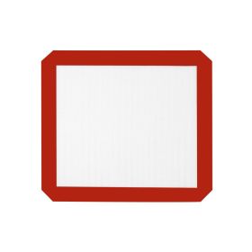 Amazon Induction Cooker Protective Pad Household Silicone Thermal Insulation Pad Microwave Oven Mat Oven To Use Silicone Kneading Pad (Option: 29 26cm Red And White)