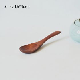 Small Customized Lettering Japanese Children Wooden Soup Spoon (Option: 3 Style)