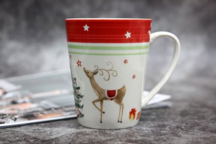 Christmas Tree Tableware European-style Small Luxury Household Ceramic Plate Western Dinner Plate (Option: Elk Mug)