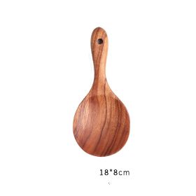 Japanese Style Wooden Nonstick Soup Spoon Spatula (Option: Rice shovel)