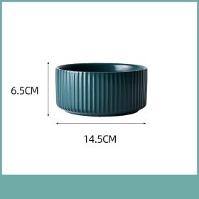 Creative Personality Household Ceramic Bowl Tableware (Option: Green-6inch)