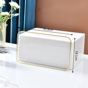 Jewelry Afternoon Tea Snacks Rectangular Tray (Option: White-middle)