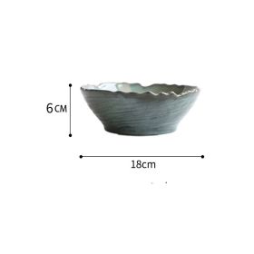 American Vintage Ceramic Household Tableware Plate Saucer Cup (Option: 7inch noodle bowl)