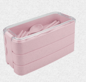 Separate Microwave Oven Light Lunch Box (Option: Pink-Square box)