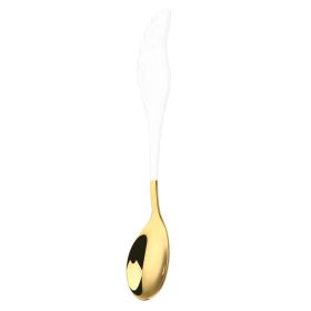 304 Stainless Steel Coffee Spoon Creative Net Red Wings Spoon Ice Cream Spoon Dessert Spoon Fork Spoon Spoon Gift Tableware (Option: G)