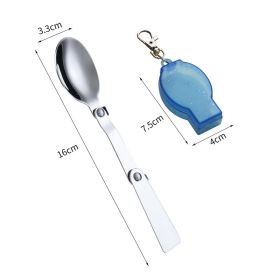 Outdoor Portable Stainless Steel Folding Spoon (Option: D)