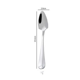 Stainless Steel Fruit Scraping Spoon Baby Food Supplement Tableware (Option: 410stainless steel scraper)