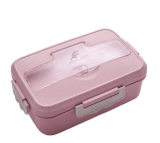 Special Heating Lunch Box For Microwave Oven (Option: Pink-1style-1L)