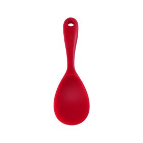 Household Silicone Non-stick Shovel Integrated Rice Spoon (Color: Red)