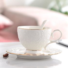 Home Simple Bone China Ceramic Coffee Cup (Option: F)