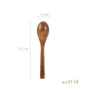 Solid Wood Spoon Japanese Honey Spoon (Option: 9 Style)