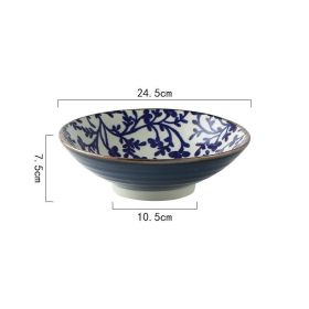 Japanese Style Underglaze Ceramic Bowl (Option: Tengman)