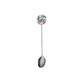 304 Stainless Steel Creative Lollipop Cartoon Cute Biscuit Spoon (Option: A5)