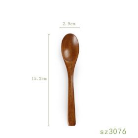 Solid Wood Spoon Japanese Honey Spoon (Option: 3 Style)