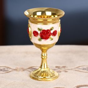 Russian Court Style Metal Spirit Glass (Option: Golden White Red)