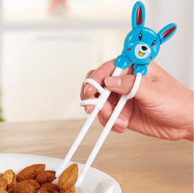 Baby Cartoon Practice ABS Material Chopsticks (Color: Blue)