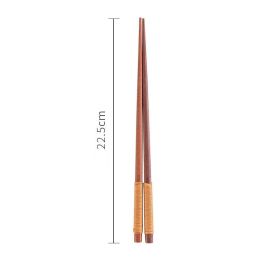 Japanese Style Pointed Mahogany Chopsticks (Option: Yellow tied mahogany)