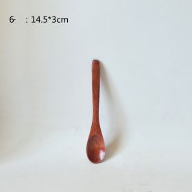 Small Customized Lettering Japanese Children Wooden Soup Spoon (Option: 6 Style)