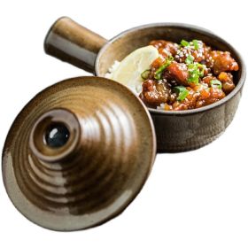 Casserole Ceramic Milk Pot Stoneware Household Clay Rice High Temperature (Option: As shown)