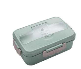 Special Heating Lunch Box For Microwave Oven (Option: Green-2style-1L)