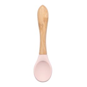 Silicone Baby Food Supplement Tableware Silicone Spoon (Option: Flesh color-3.2x14cm)