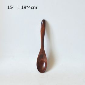 Small Customized Lettering Japanese Children Wooden Soup Spoon (Option: 15 Style)