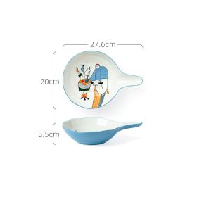 Japanese-style Household Ceramic Dishes And Cutlery Set (Option: K)