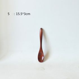 Small Customized Lettering Japanese Children Wooden Soup Spoon (Option: 5 Style)