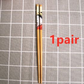 Lady Printed Bamboo Chopsticks (Option: Color2-1pair)