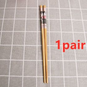 Lady Printed Bamboo Chopsticks (Option: Color4-1pair)