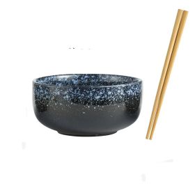 Creative Japanese Student Ceramic Soup Bowl Tableware (Option: Sea of fog-6.5inch Chopsticks)