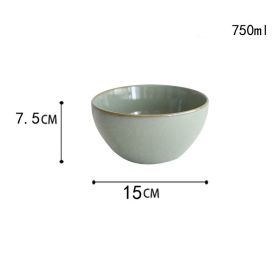 American Vintage Ceramic Household Tableware Plate Saucer Cup (Option: 6inch noodle bowl)