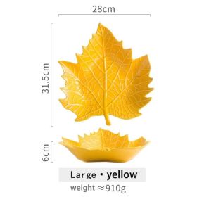 Dessert Table Decoration Candy Plate (Option: Yellow-Large)