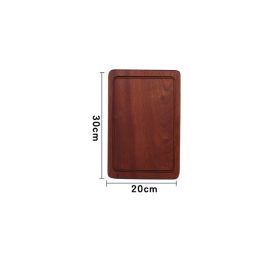 Wooden Steak Wooden Plate Pizza Board Western Food (Option: No sauce slot-30x30x2)