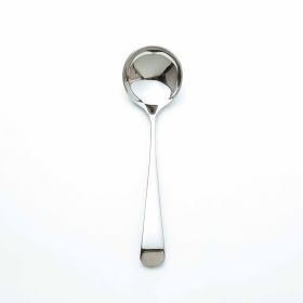 Stainless Steel Round Head Spoon Korean Rice Spoon (Color: Silver)