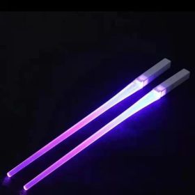 LED Light-emitting Chopsticks Light Stick Toys (Option: Purple-1pair)